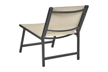 Trädgårdsstol Marceddi - Beige, svart - Utemöbler - Utestolar & fåtöljer - Utefåtöljer & loungefåtöljer