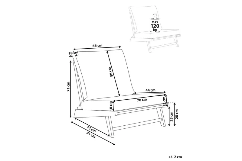 Trädgårdsstol Micciano - Utemöbler - Utestolar & fåtöljer - Utefåtöljer & loungefåtöljer