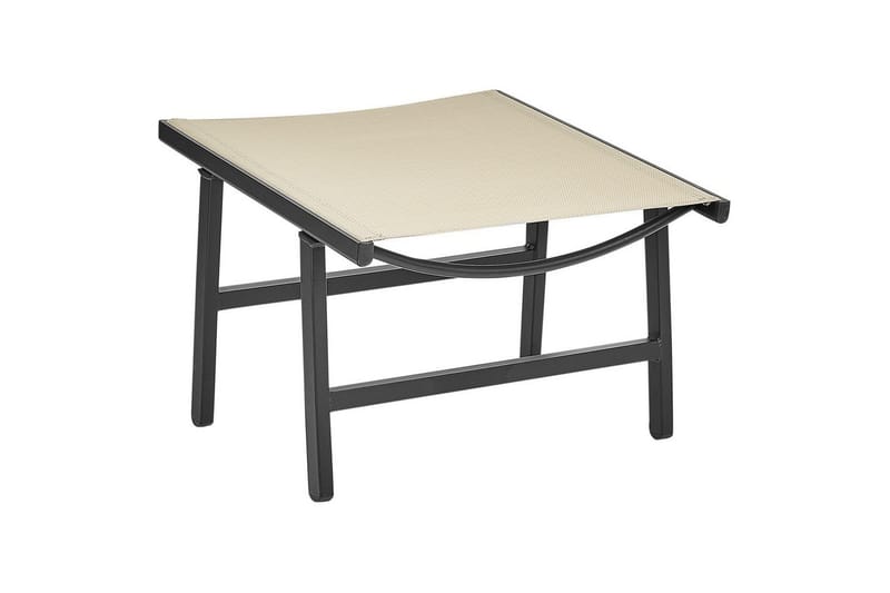 Trädgårdsstol set om 2 Marceddi - Beige, svart - Utemöbler - Utestolar & fåtöljer - Utefåtöljer & loungefåtöljer