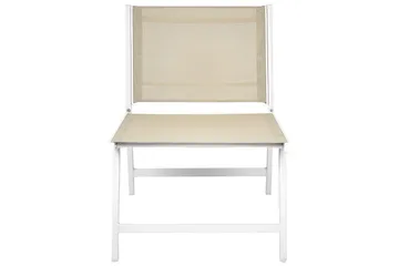 Trädgårdsstol set om 2 Marceddi - Beige, vit - Utemöbler - Utestolar & fåtöljer - Utefåtöljer & loungefåtöljer