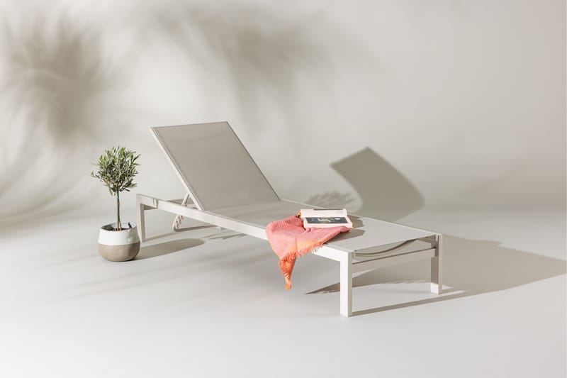 Tunis Solsäng Beige - Beige - Utemöbler - Utestolar & fåtöljer - Solsängar & solvagnar