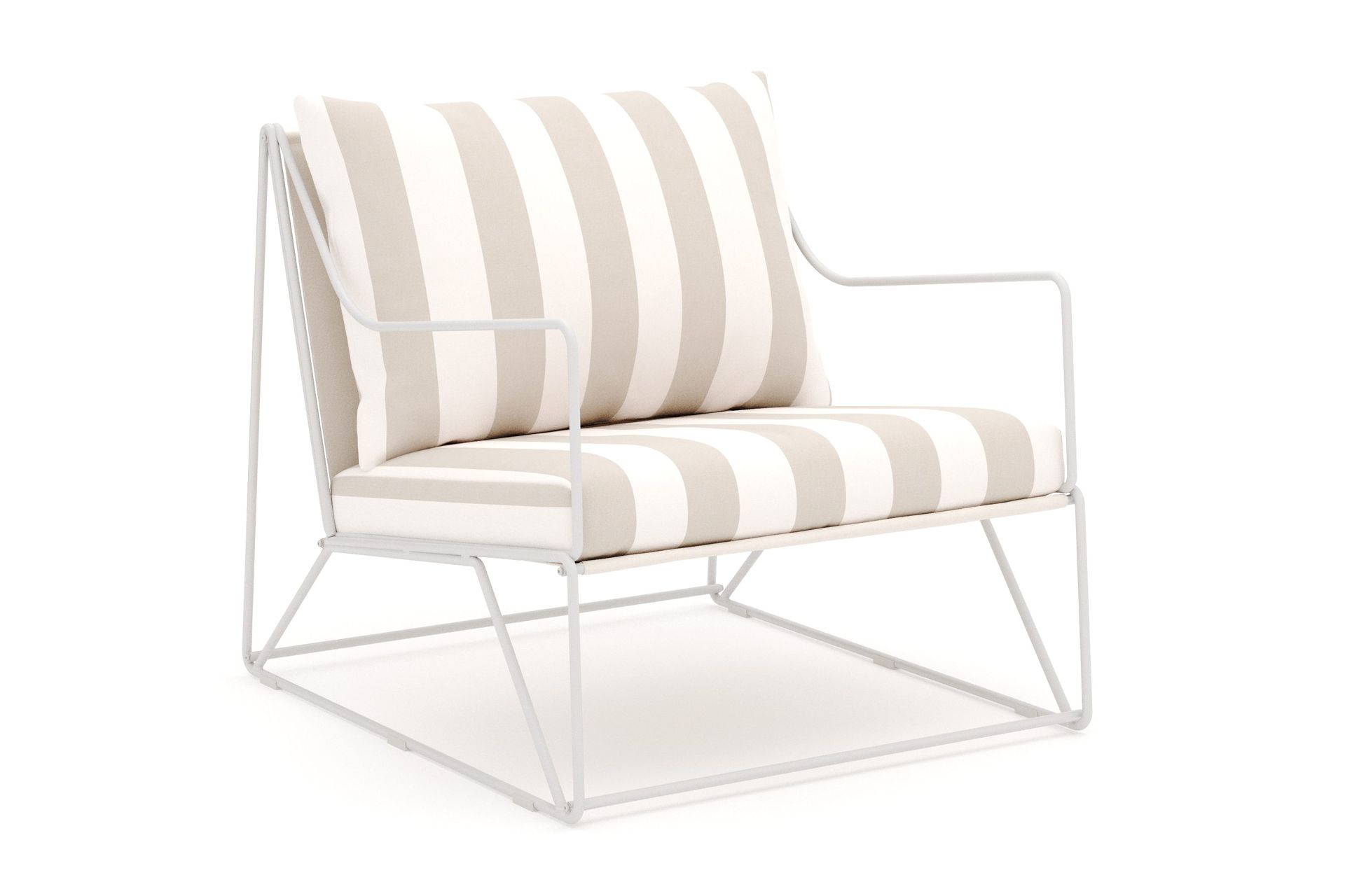 usteryd loungefåtölj utomhus - beige/striped