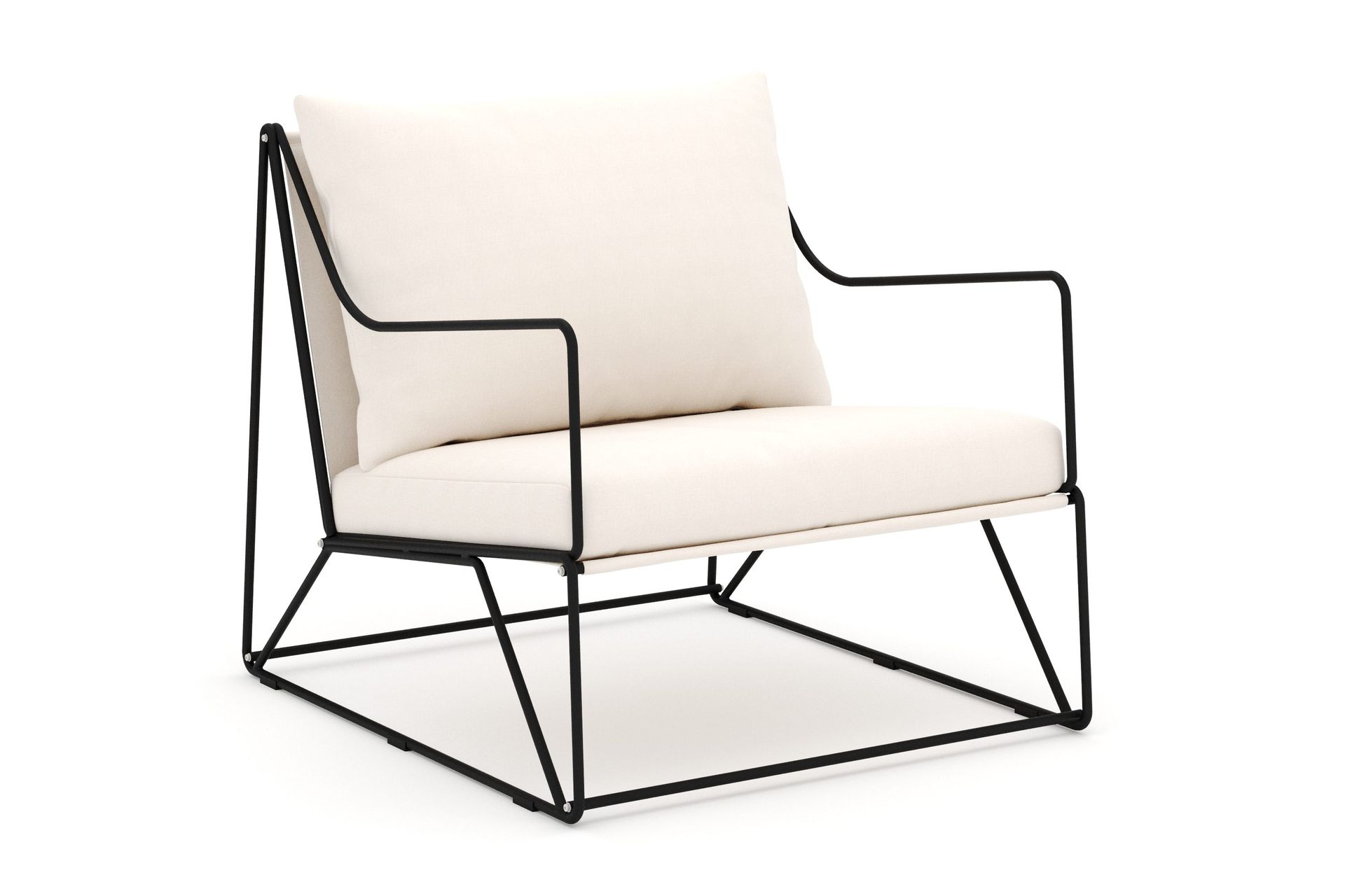 usteryd loungefåtölj utomhus - svart/beige