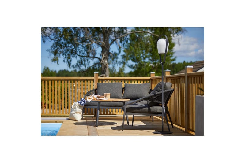 Utefåtölj Hillerstorp Ekeryd 2-Pack Antracitgrå - Utemöbler - Utestolar & fåtöljer - Utefåtöljer & loungefåtöljer