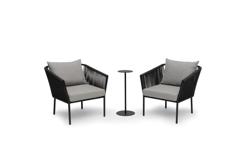 Utefåtölj Hillerstorp Lersund Svart/Grå - Svart/Grå - Utemöbler - Utestolar & fåtöljer - Utefåtöljer & loungefåtöljer