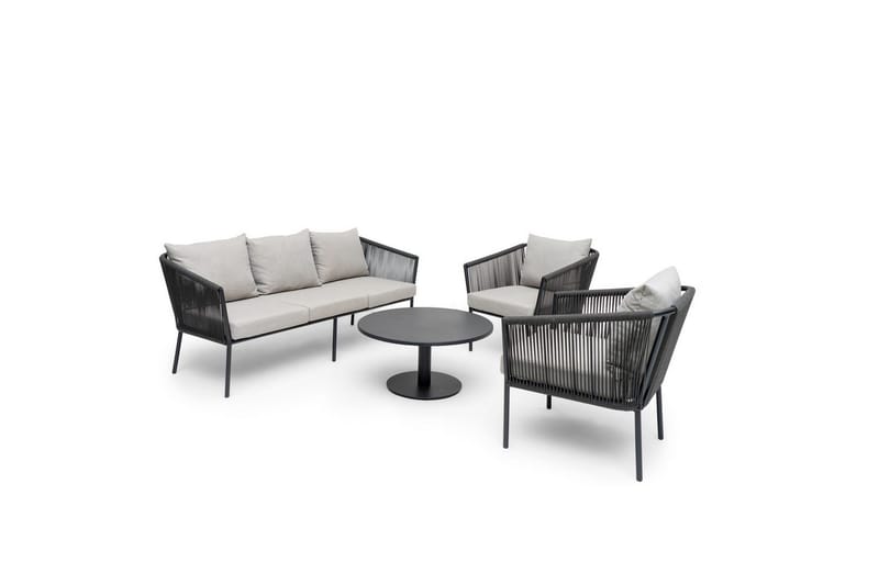 Utefåtölj Hillerstorp Lersund Svart/Grå - Svart/Grå - Utemöbler - Utestolar & fåtöljer - Utefåtöljer & loungefåtöljer