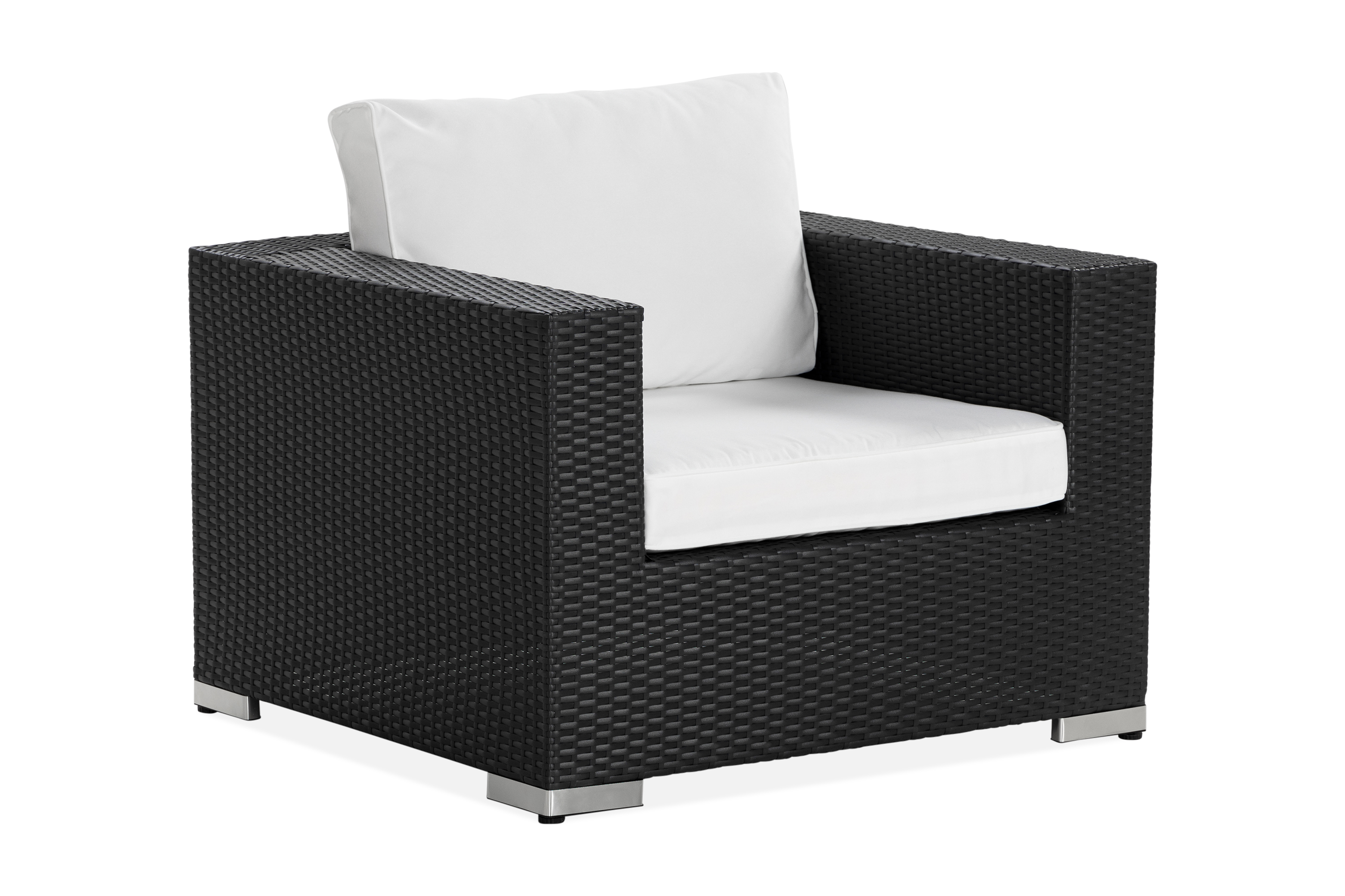 bahamas loungefåtölj utomhus svart -