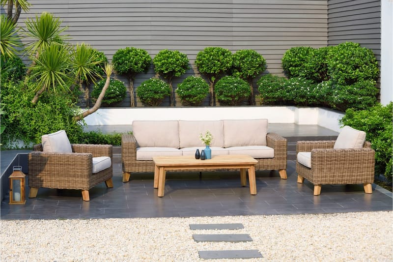 Barbados Utefåtölj - Beige - Utemöbler - Utestolar & fåtöljer - Utefåtöljer & loungefåtöljer