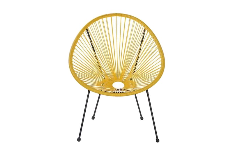 Cayaco Utestol 2-pack - Konstrotting/Gul - Utemöbler - Utestolar & fåtöljer - Utefåtöljer & loungefåtöljer