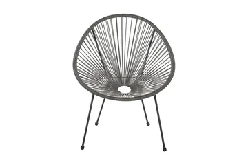 Cayaco Utestol 2-pack - Konstrotting/Mörkgrå - Utemöbler - Utestolar & fåtöljer - Utefåtöljer & loungefåtöljer