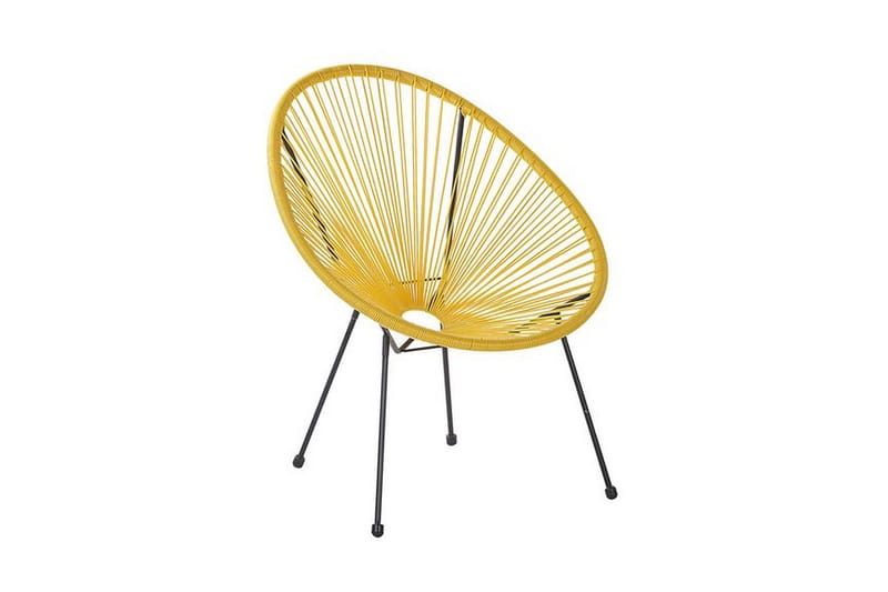 Cayaco Utestol 2-pack - Konstrotting/Gul - Utemöbler - Utestolar & fåtöljer - Utefåtöljer & loungefåtöljer