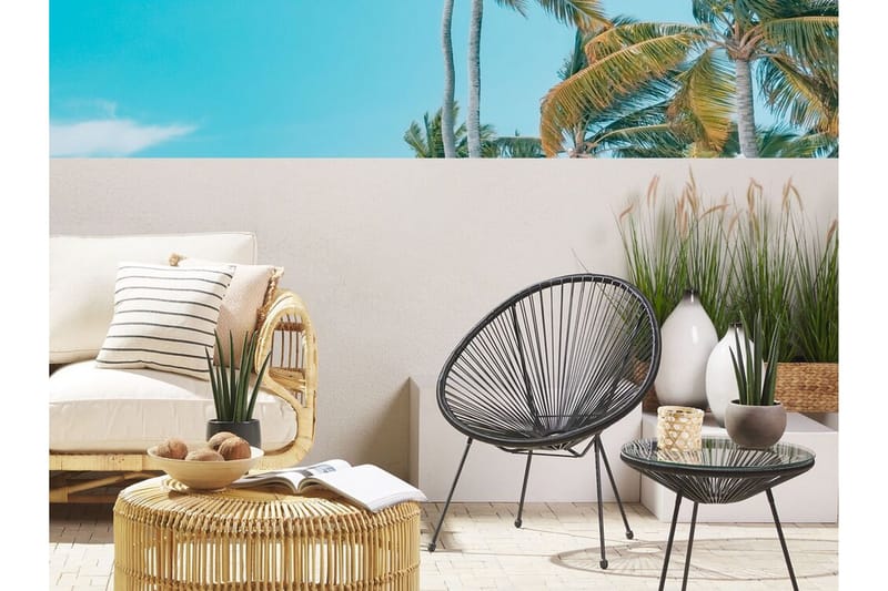 Cayaco Utestol - Konstrotting/Svart - Utemöbler - Utestolar & fåtöljer - Utefåtöljer & loungefåtöljer