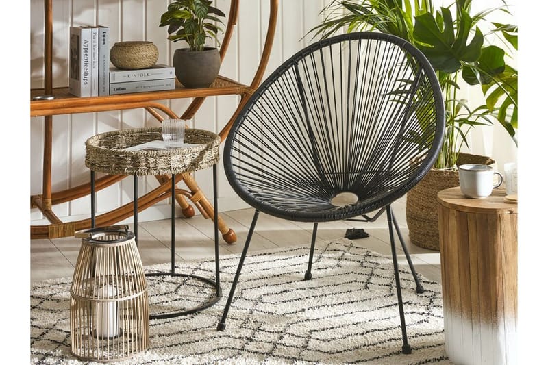 Cayaco Utestol - Konstrotting/Svart - Utemöbler - Utestolar & fåtöljer - Utefåtöljer & loungefåtöljer