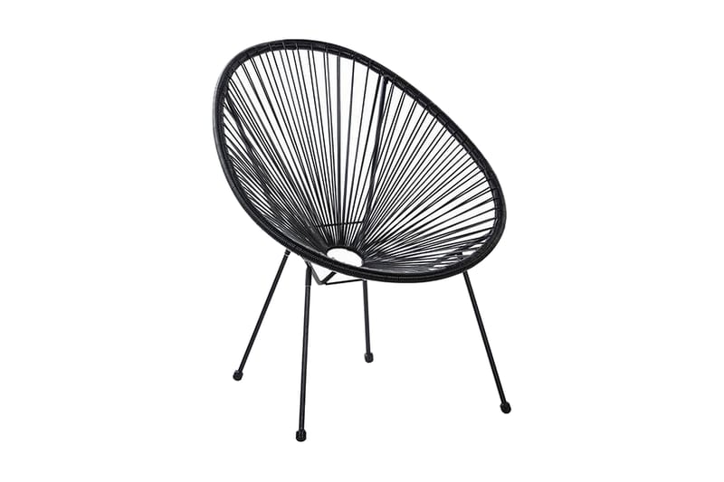 Cayaco Utestol - Konstrotting/Svart - Utemöbler - Utestolar & fåtöljer - Utefåtöljer & loungefåtöljer