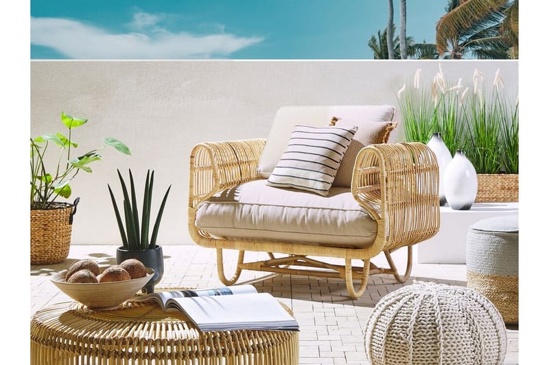 Dolcedo Utefåtölj - Rotting/Beige - Utemöbler - Utestolar & fåtöljer - Utefåtöljer & loungefåtöljer