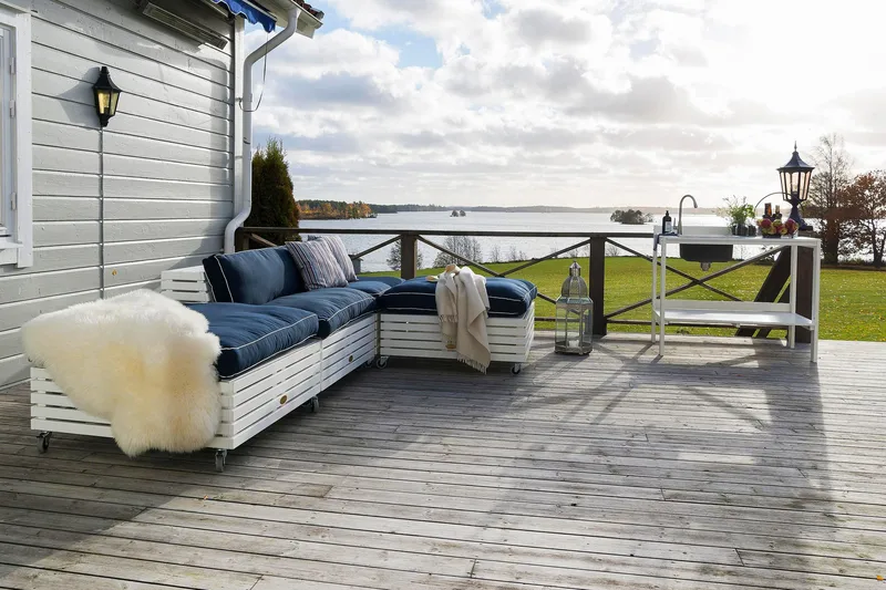 Hillerstorp Bara Vara Utefåtölj - Vitlaserad - Utemöbler - Utestolar & fåtöljer - Utefåtöljer & loungefåtöljer