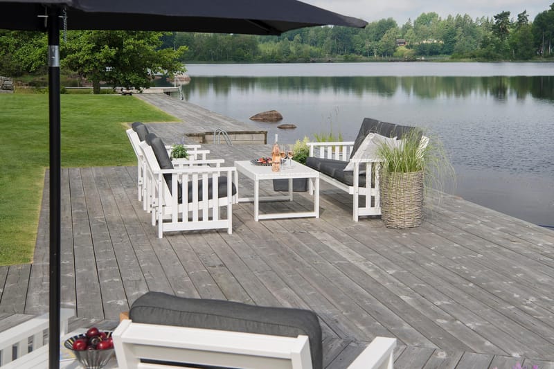 Hillerstorp Gotland Utefåtölj - Vit - Utemöbler - Utestolar & fåtöljer - Utefåtöljer & loungefåtöljer