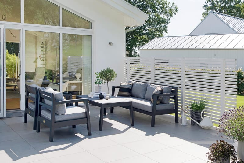 Hillerstorp Utestoltö Lounge Utefåtölj - Grå/svart - Utemöbler - Utestolar & fåtöljer - Utefåtöljer & loungefåtöljer