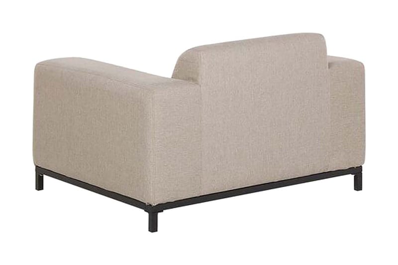 HUGHEN Utefåtölj 2-pack Beige/Svart - Utemöbler - Utestolar & fåtöljer - Utefåtöljer & loungefåtöljer