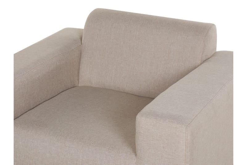 HUGHEN Utefåtölj 2-pack Beige/Svart - Utemöbler - Utestolar & fåtöljer - Utefåtöljer & loungefåtöljer
