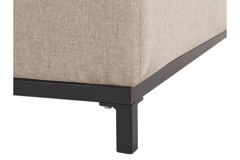 HUGHEN Utefåtölj 2-pack Beige/Svart - Utemöbler - Utestolar & fåtöljer - Utefåtöljer & loungefåtöljer
