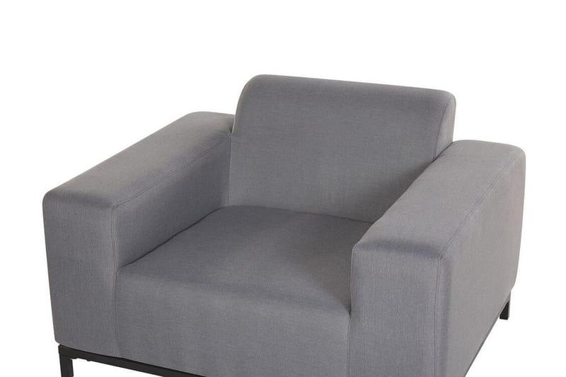 Hughen Utefåtölj 2-pack - Grå/Svart - Utemöbler - Utestolar & fåtöljer - Utefåtöljer & loungefåtöljer