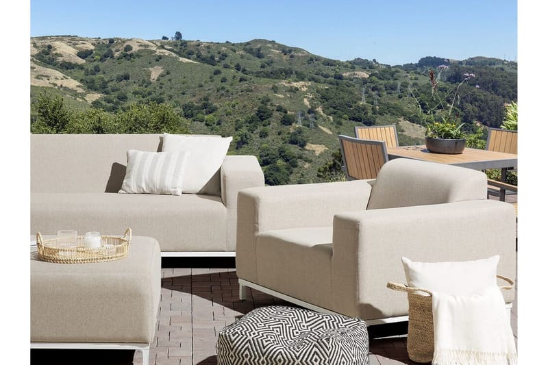 Hughen Utefåtölj 2-pack - Beige - Utemöbler - Utestolar & fåtöljer - Utefåtöljer & loungefåtöljer