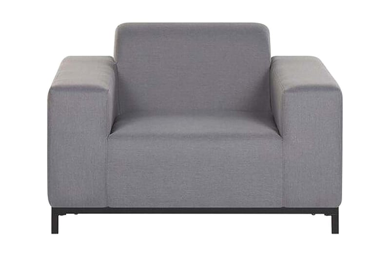 Hughen Utefåtölj 2-pack - Grå/Svart - Utemöbler - Utestolar & fåtöljer - Utefåtöljer & loungefåtöljer