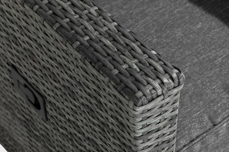 James Recliner Utefåtölj – Justerbar Loungefåtölj för Uteplats i Konstrotting - Grå - Utemöbler - Utestolar & fåtöljer - Utefåtöljer & loungefåtöljer