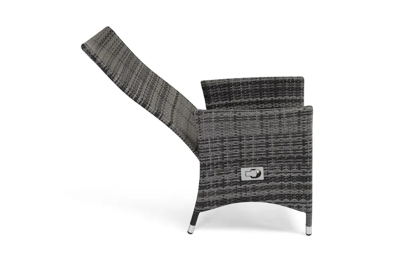 Jenny Matstol utomhus Ställbar - Justerbar Utefåtölj i Konstrotting - Grå - Utemöbler - Utestolar & fåtöljer - Utefåtöljer & loungefåtöljer