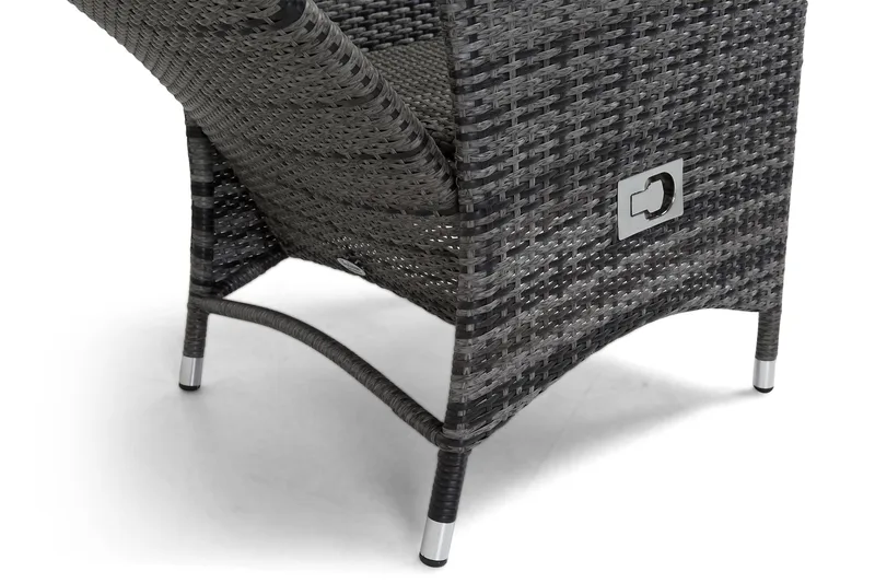 Jenny Matstol utomhus Ställbar - Justerbar Utefåtölj i Konstrotting - Grå - Utemöbler - Utestolar & fåtöljer - Utefåtöljer & loungefåtöljer
