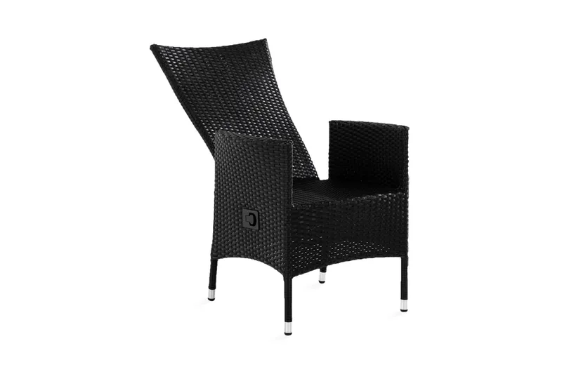 Jenny Matstol utomhus Ställbar - Justerbar Utefåtölj i Konstrotting - Svart - Utemöbler - Utestolar & fåtöljer - Utefåtöljer & loungefåtöljer