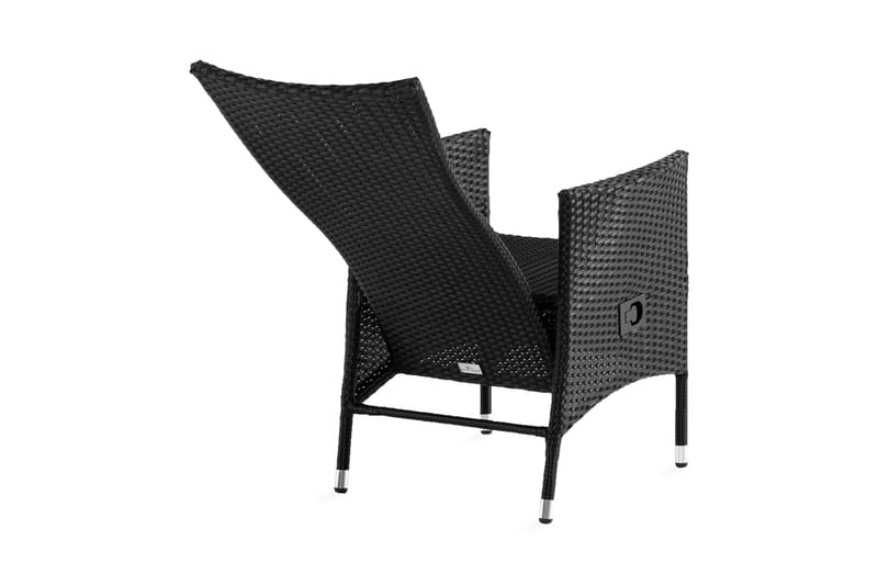 Jenny Matstol utomhus Ställbar - Justerbar Utefåtölj i Konstrotting - Svart - Utemöbler - Utestolar & fåtöljer - Utefåtöljer & loungefåtöljer