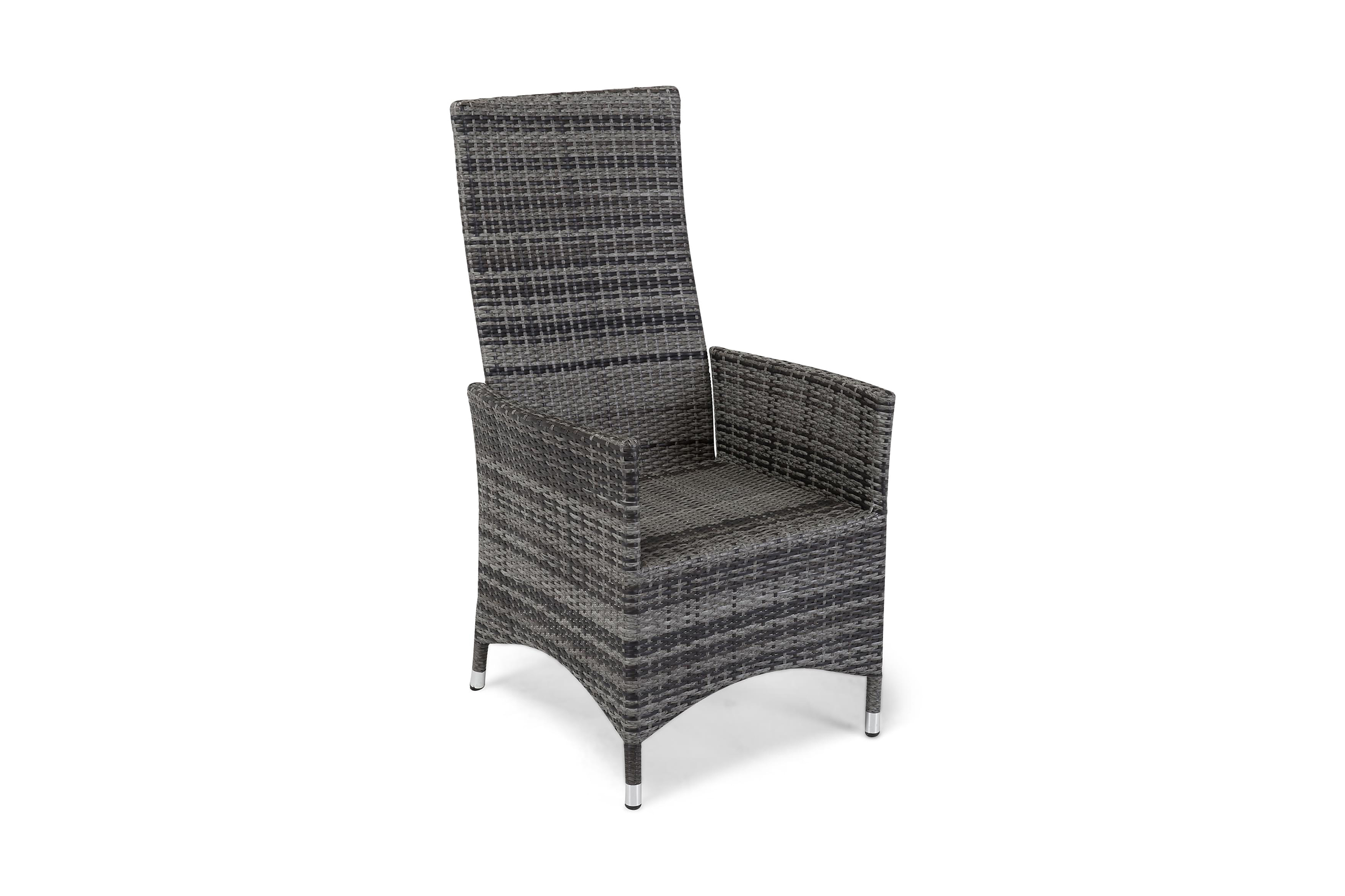 jenny utefåtölj ställbar grå -