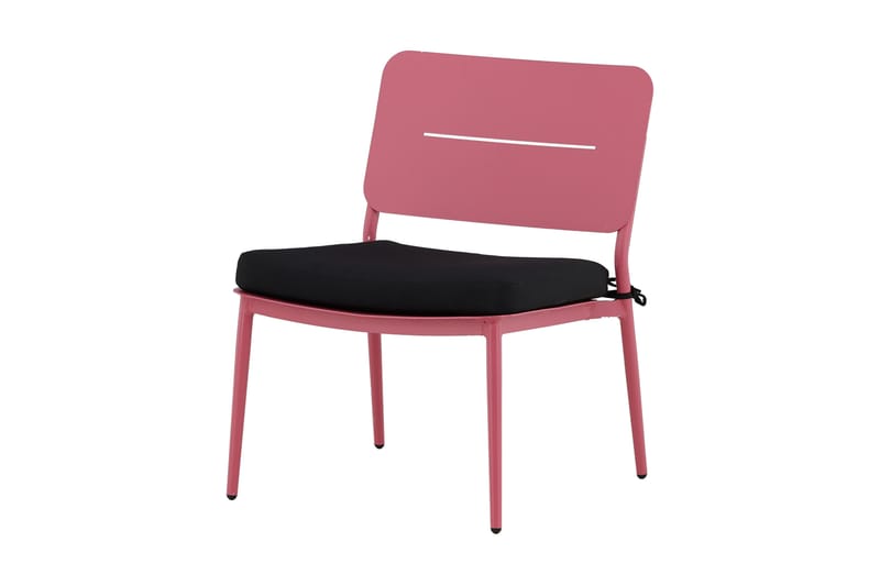Lina Loungestol Utomhus med Dyna - Rosa - Utemöbler - Utestolar & fåtöljer - Utefåtöljer & loungefåtöljer