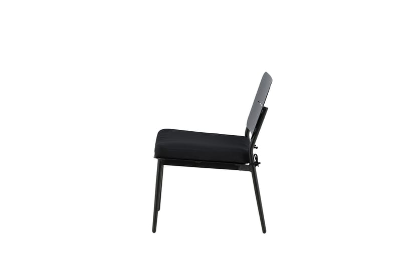 Lina Loungestol Utomhus med Dyna Svart - Venture Home - Utemöbler - Utestolar & fåtöljer - Utefåtöljer & loungefåtöljer