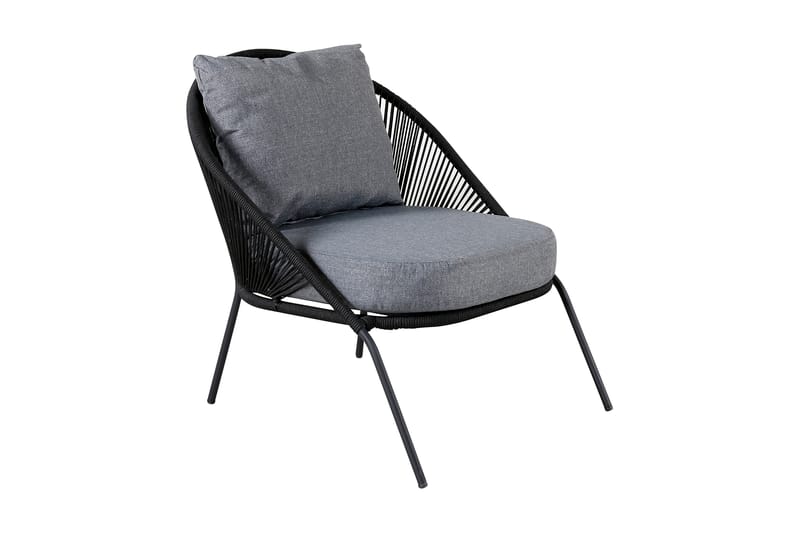 LINDOS Fåtölj Svart - Loungemöbler - Utefåtöljer & loungefåtöljer