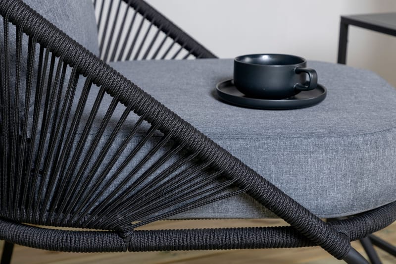 Lindos Utefåtölj Svart - Venture Home - Utemöbler - Utestolar & fåtöljer - Utefåtöljer & loungefåtöljer