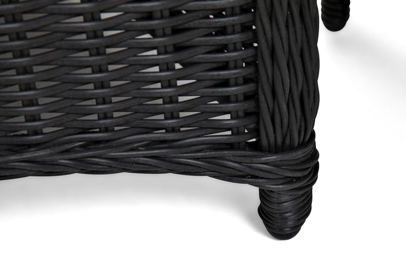 Marcus Caféset med 2 Fåtöljer m Dyna - Svart - Utemöbler - Utestolar & fåtöljer - Utefåtöljer & loungefåtöljer