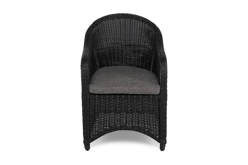 Marcus Light Utefåtölj med Dyna – Loungefåtölj i Konstrotting för Utemöbler - Svart - Utemöbler - Utestolar & fåtöljer - Utefåtöljer & loungefåtöljer