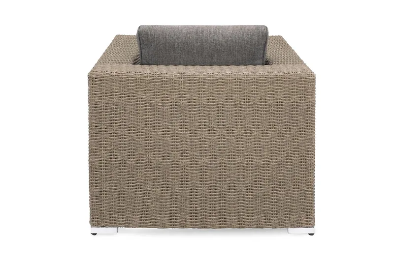 Marcus Loungefåtölj med Dyna - Utefåtölj Rotting Utemöbler - Grå - Utemöbler - Utestolar & fåtöljer - Utefåtöljer & loungefåtöljer