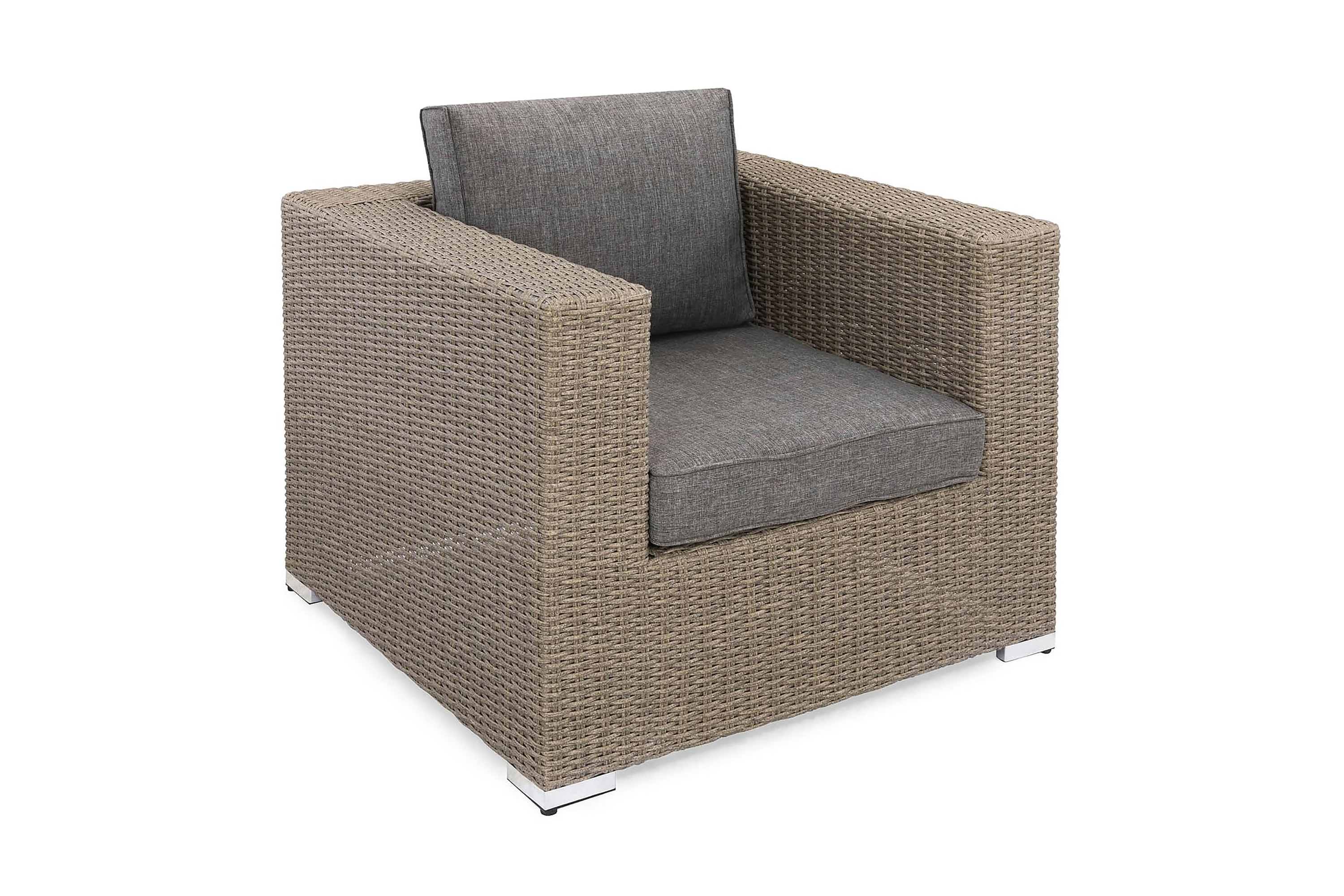 marcus loungefåtölj utomhus m dyna grå -