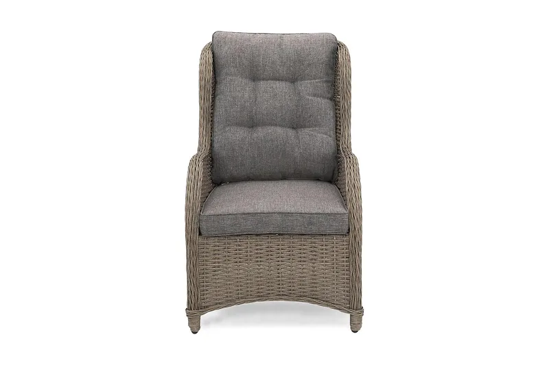 Marcus Öronlappsfåtölj - Grå / Grå dynor - Utemöbler - Balkong - Balkongmöbler - Balkongstolar