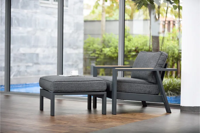 Palau Utefåtölj - Grå - Utemöbler - Utestolar & fåtöljer - Utefåtöljer & loungefåtöljer