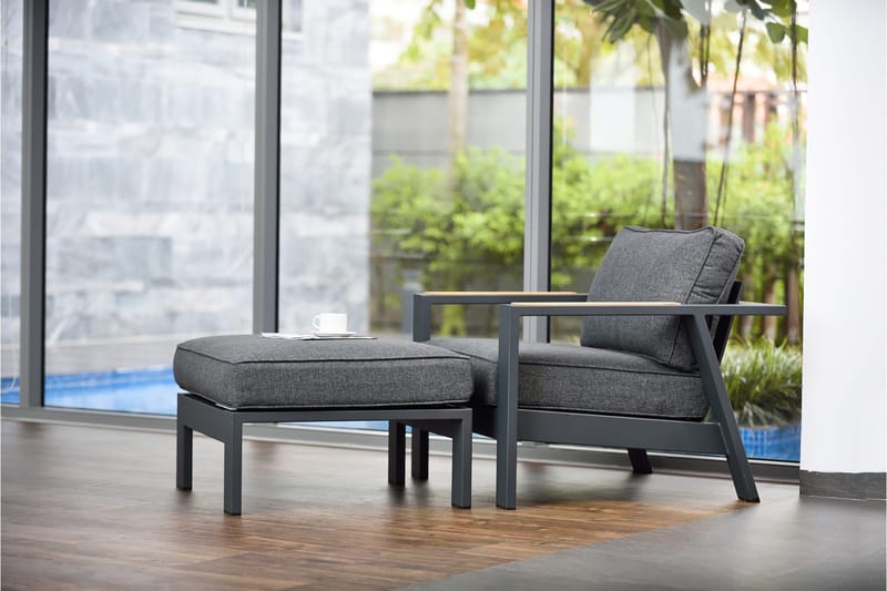 Palau Utefåtölj - Grå - Utemöbler - Utestolar & fåtöljer - Utefåtöljer & loungefåtöljer