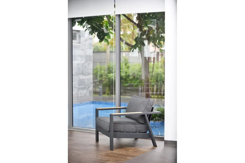 Palau Utefåtölj - Grå - Utemöbler - Utestolar & fåtöljer - Utefåtöljer & loungefåtöljer