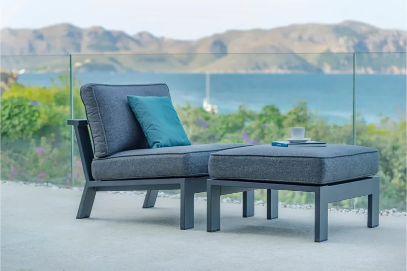 Palau Utefåtölj - Grå - Utemöbler - Utestolar & fåtöljer - Utefåtöljer & loungefåtöljer