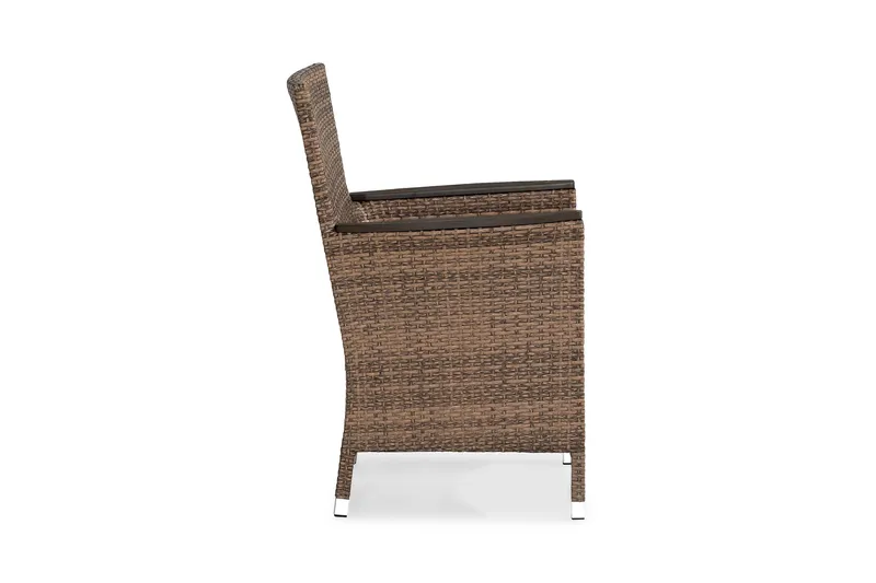 Thor Lyx Utefåtölj med Armledare - Loungefåtölj för Utemöbler i Konstrotting - Brun - Utemöbler - Utestolar & fåtöljer - Utefåtöljer & loungefåtöljer