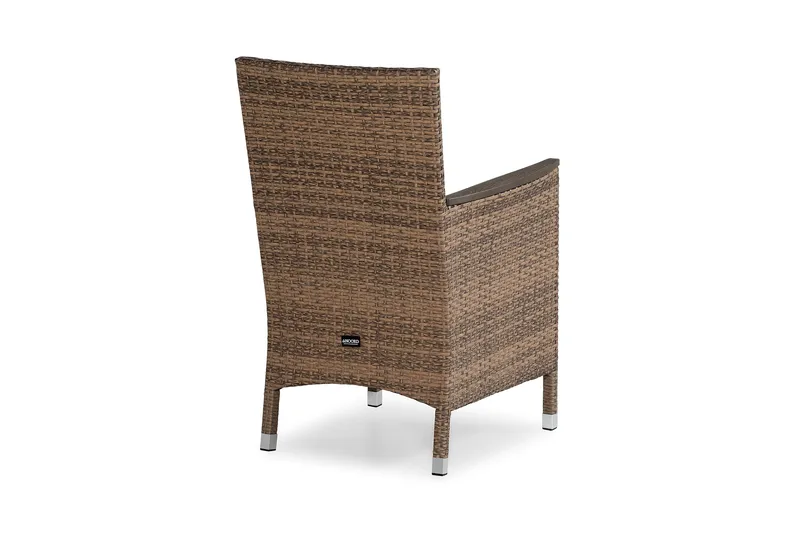 Thor Lyx Utefåtölj med Armledare - Loungefåtölj för Utemöbler i Konstrotting - Brun - Utemöbler - Utestolar & fåtöljer - Utefåtöljer & loungefåtöljer