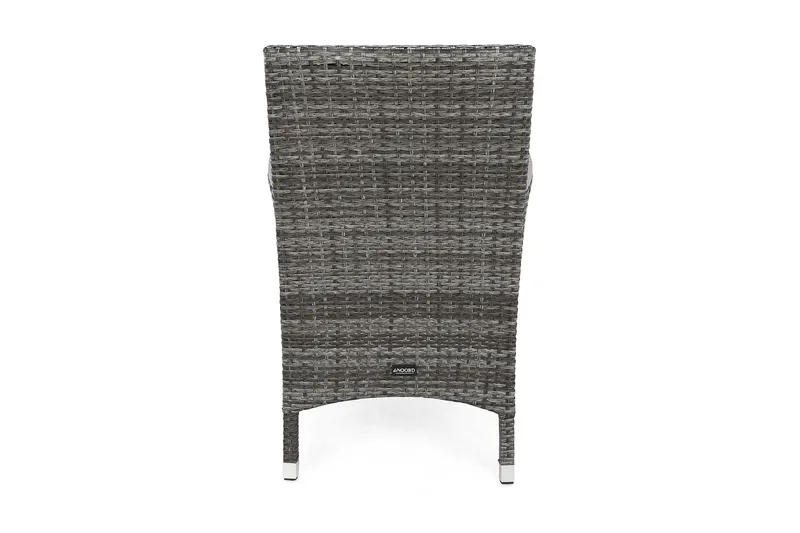 Thor Lyx Utefåtölj med Armledare - Loungefåtölj för Utemöbler i Konstrotting - Grå - Utemöbler - Utestolar & fåtöljer - Utefåtöljer & loungefåtöljer